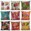 Details about   5pcs-25pcs Orange Handmade Pillowcase Kantha Stitch Cushion Covers Wholesale Lot