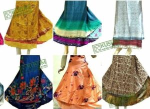 wholesale-silk-wrap-skirt-kusumhandicrafts-vintageskirt-manufacturer