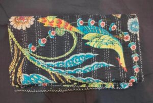 Birdprintkanthaquilt-kusumhandicrafts-handmadebedspread 3