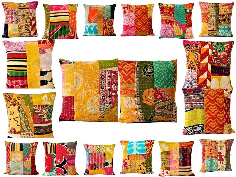 10 Pc Indian Mandala Floor Pillow Wholesale Lot Round Tapestry Cushion Cover 32" 
