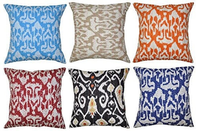 20 PC Wholesale Lot Round Suzani Embroidered Cushion Cover Indian Pillow Case 