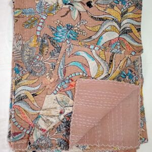 Monkeyprintquilt-kusumhandicrafts-handmadekantha quilt 3