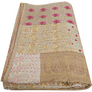 Indian kantha quilt kusumhandikrafts (8)