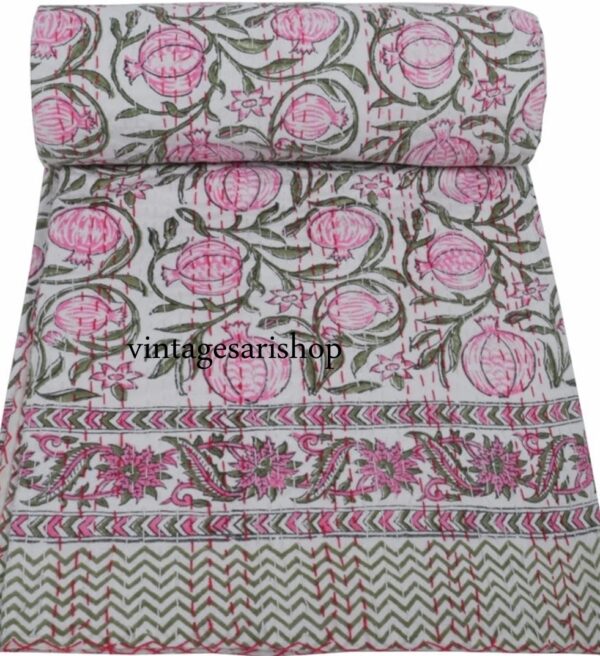 Indian kantha quilt kusumhandicrafts (1)