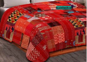 Indian kantha quilt kusumhandicrafts (44)