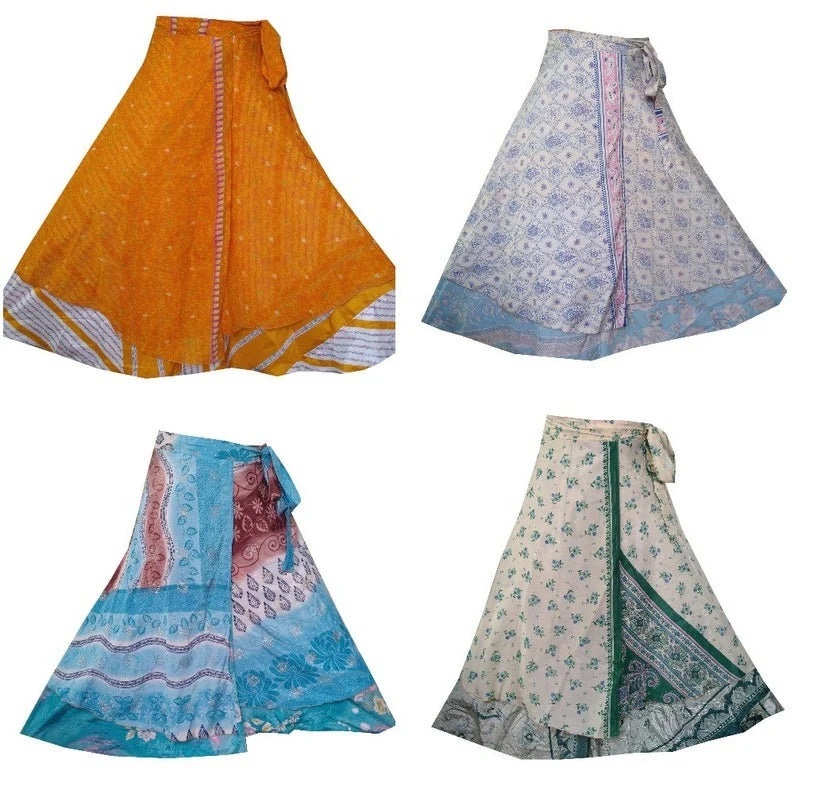 Sari Wrap Skirt - 8-20 - Maxi Length – Darn Good Yarn