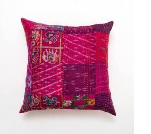 indian kantha pillow cushion kusumhandicrafts