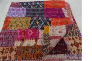 indian kantha silk quilt kusumhandicrafts