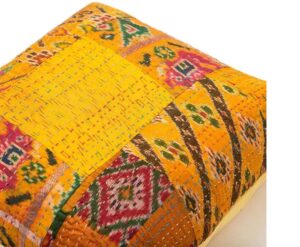 indian vintage kantha cushion kusumhandicrafts