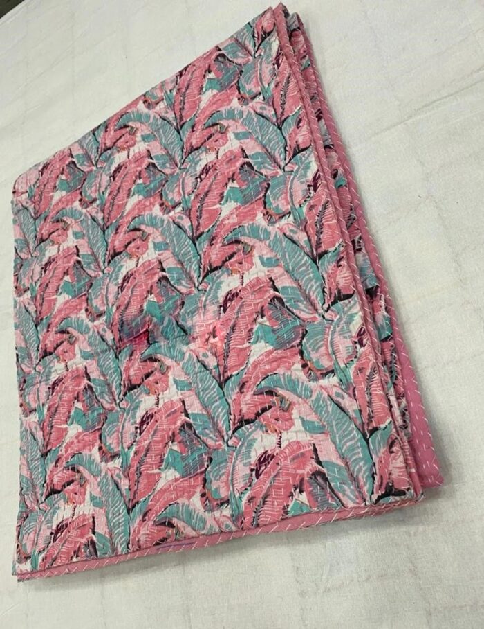 Pink-Banana-Print-Kantha-Kusumhandicrafts2
