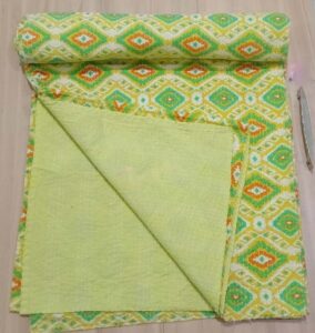 Green-Ikat-Kantha-Kusumhandicrafts4