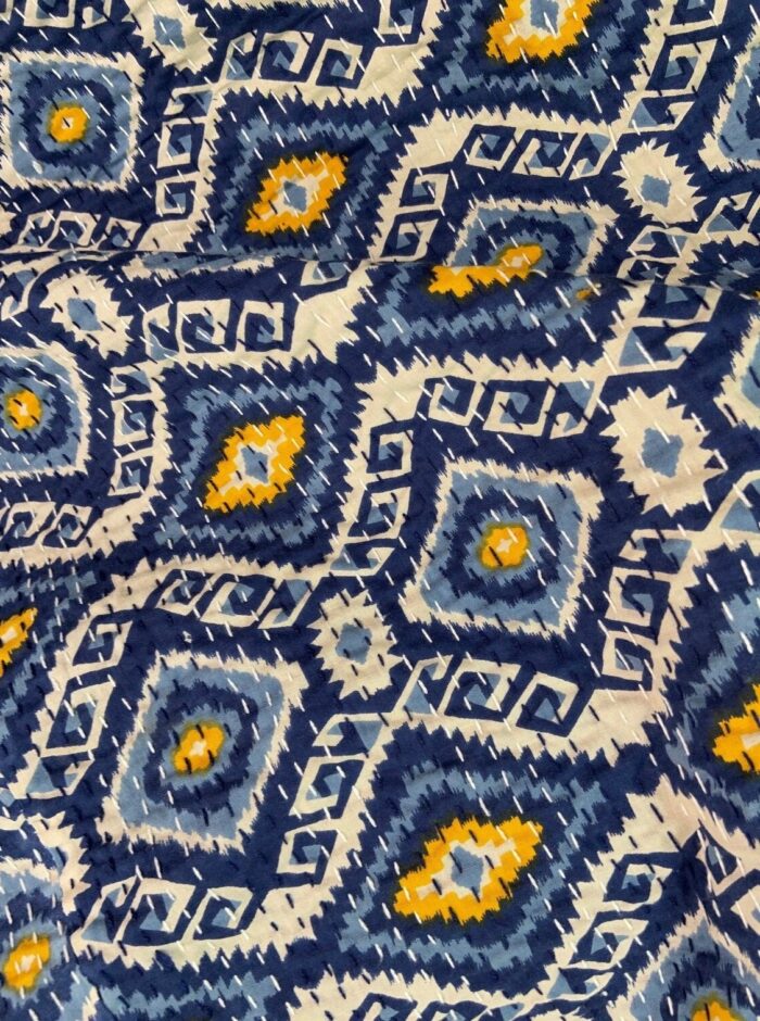 Ikat-Blue-Yellow-Kantha-Kusumhandicrafts1