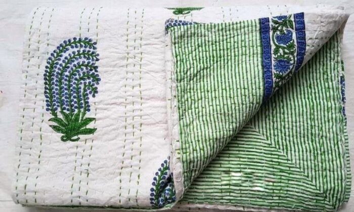 JaipuryQuilt-Green-Kantha-Kusumhandicrafts1