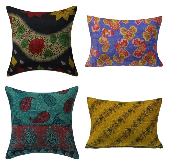 Lot-Vintage-Kantha-Cushion-Kusumhandicrafts4