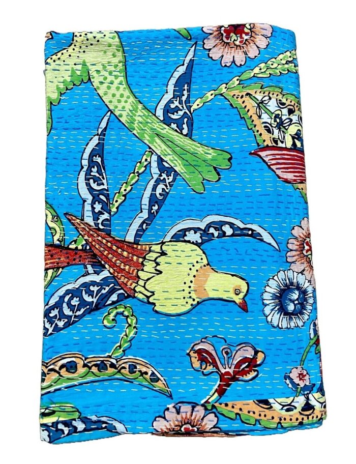 Peacock-Print-Blue-Kantha-Kusumhandicrafts2