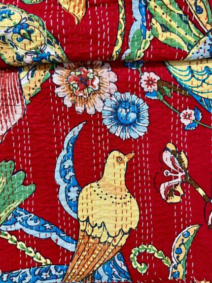 Red-Peacock-Print-Kantha-Kusumhandicrafts1