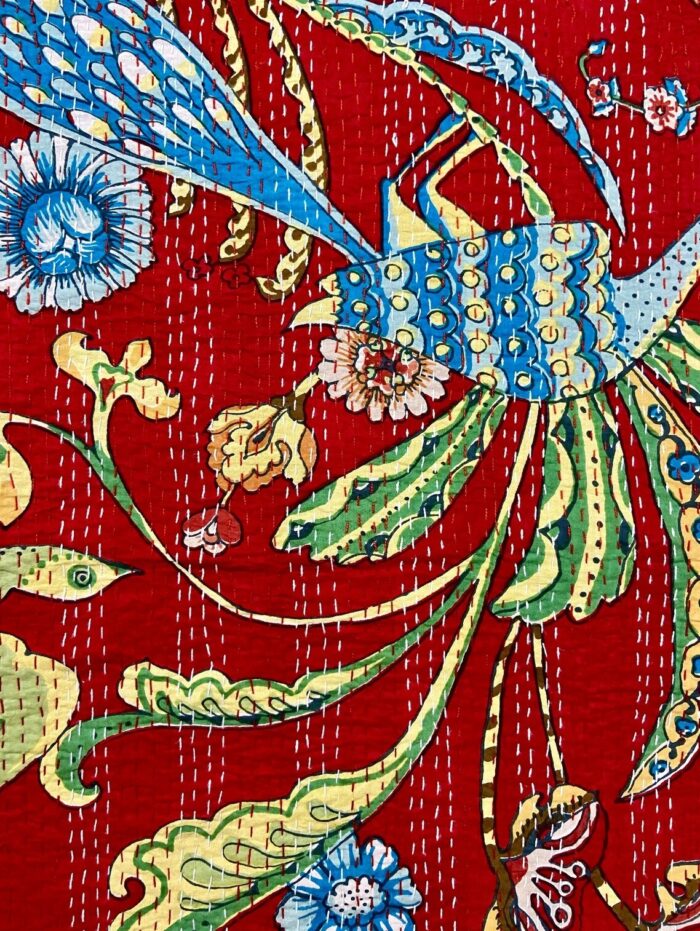 Red-Peacock-Print-Kantha-Kusumhandicrafts4
