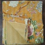 Yellow-FlowerPrint-Kantha-Kusumhandicrafts1