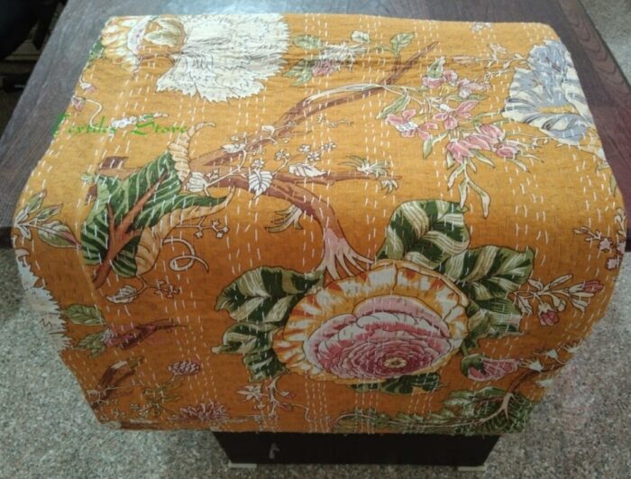 Yellow-FlowerPrint-Kantha-Kusumhandicrafts2