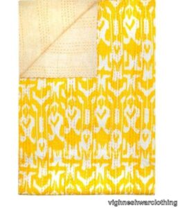 Yellow-Ikat-Kantha-Kusumhandicrafts