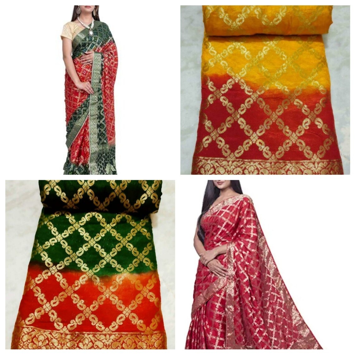 Handloom Banarasi Gharchola Katan Silk Saree 10056024 – Avishya.com
