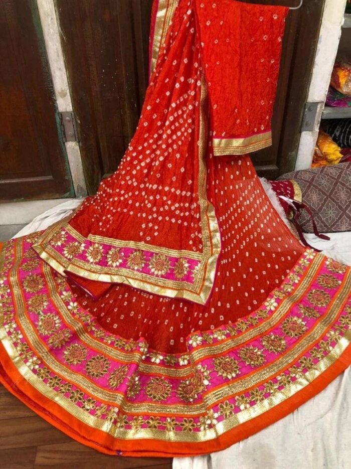Rajasthani-Bandhej-Lehenga-Kusumhandicrafts4