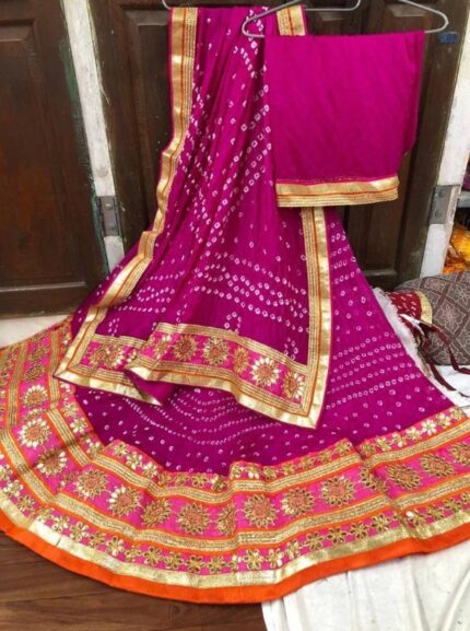 Rajasthani-Bandhej-Lehenga-Kusumhandicrafts5